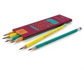 CONJUNTO DE LÁPIS GRAFITE COM BORRACHA